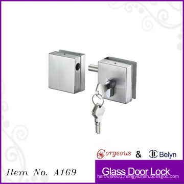 Square glass lock-double door glass door floor lock